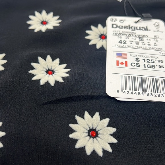 Desigual Dress black with sheer overlay - Picture 9 of 10